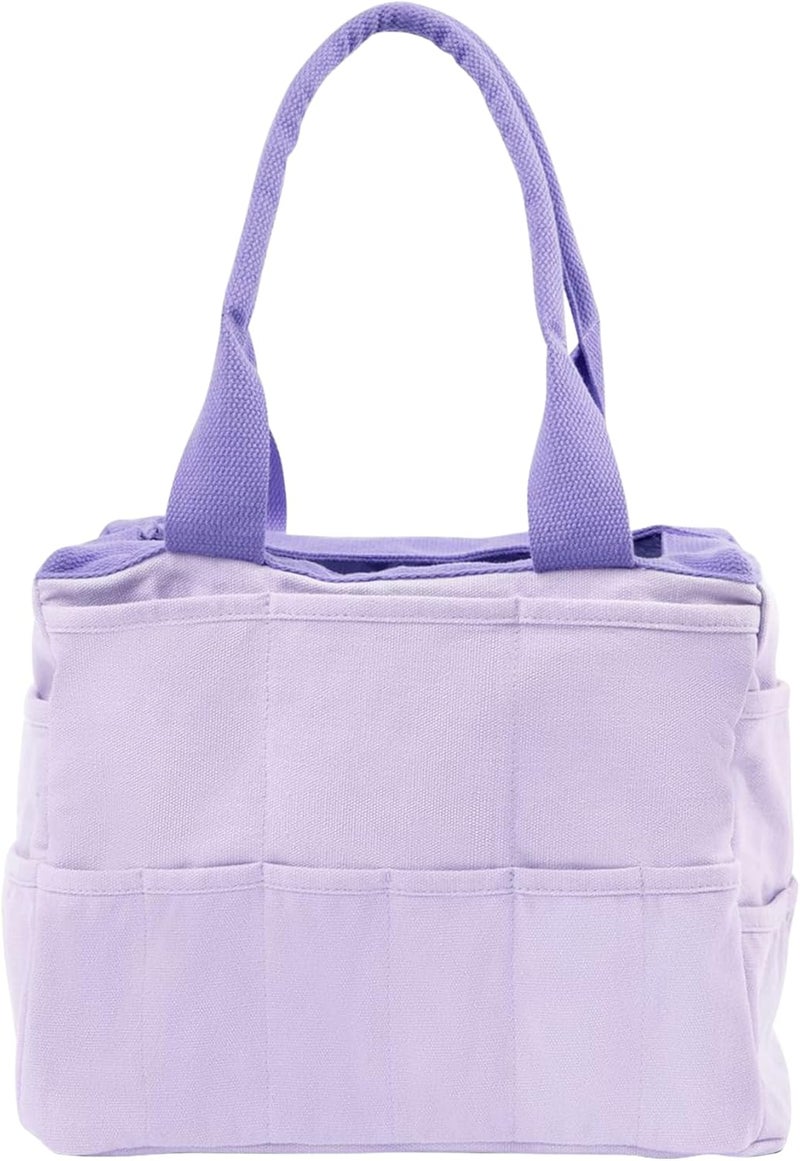 Soolla Studio Bag - World's Most Loved Art Supply & Pottery Tool Bag, Washable, Over 30 Pockets, 10 Premium Colors, Canvas Tote, Craft Organizer, Sewing, Knitting, Adults, Students, Kids (Lilac Love) - Image 3